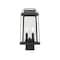 Z-Lite Millworks 2 Light Outdoor Post Mount Fixture, Black & Clear Beveled 574PHMS-BK - alternate 1